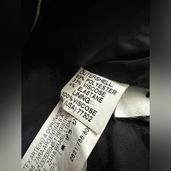 Zara Woman Tailored Slim Fit Blazer - Black - 4 - Picture 10 of 10